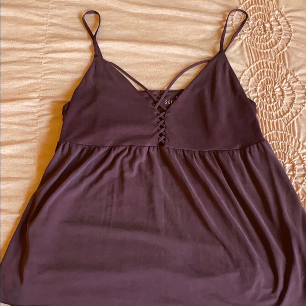 Soft and sexy suedes tank top